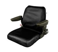 Mini escavatore coprisedile per escavatore, rivestimento per escavatore, 1 pezzo, in ecopelle, colore nero, L2 (B:43/47 cm - L: 83 cm)