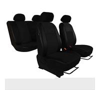 saferide | Similpelle Nero 5-Sedile Coprisedilli Anteriori Auto Completo Copertura del Sedile dell Automobile Fatto Su Misura Protezioni Proteggi Sedile Macchina