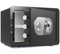Safes Household Mechanical Lock + Key Deposit Box High Security Steel Vault Anti-Theft Fireproof And Waterproof Electronic Safebox