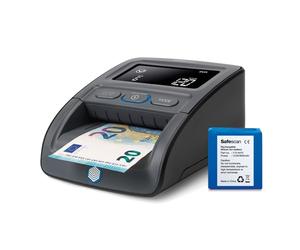 Safescan 155-SX Verifica banconote portatile che verifica rapidamente le banconote, Verificatore del falso a 7 punti, Accurato Verifica banconote al 100% con batteria inclusa
