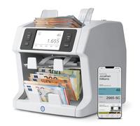Safescan 2985-SC Contabanconote che conta il valore e ordina le banconote miste - Contabanconote con rilevatore di denaro falso a 10 punti - Contasoldi con l'app gratuita Safescan