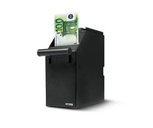 Safescan 4100 Cassaforte POS nero che conserva in sicurezza le banconote, Conserva fino a 300 banconote, Si adatta ottimamente al banco, Può essere facilmente installato vicino alla cassa