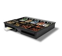 Safescan Modulo interno regolabile 4646T che organizza ordinatamente il denaro all'interno del cassetto, Modulo con 5 scomparti per banconote e 8 per monete, Adatto per il cassetto Safescan HD-4646S