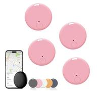 Safesync Gps Tracker, Safe Sync GPS Tracker, real-time location tracker with magnetic case, for Vehicles, Cars, Trucks, Loved Ones, waterproof & magnetic (4 PCS Pink)