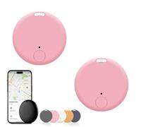 Safesync Gps Tracker, Safe Sync GPS Tracker, real-time location tracker with magnetic case, for Vehicles, Cars, Trucks, Loved Ones, waterproof & magnetic (2 PCS Pink)