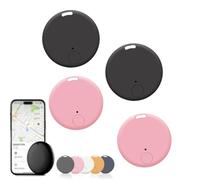 Safesync Gps Tracker, Safe Sync GPS Tracker, real-time location tracker with magnetic case, for Vehicles, Cars, Trucks, Loved Ones, waterproof & magnetic (2 PCS Black+2 PCS Pink)