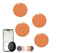 Safesync Gps Tracker, Safe Sync GPS Tracker, real-time location tracker with magnetic case, for Vehicles, Cars, Trucks, Loved Ones, waterproof & magnetic (4 PCS Orange)