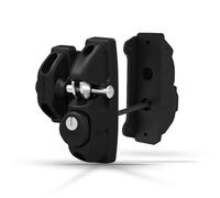 Safetech Hardware X2 chiavistello a due lati per cancello, serratura con chiave, chiusura di sicurezza per vari cancelli, 2 ganci indipendenti, metallo, legno e vinile, colore: nero