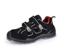 SAFETOE Scarpe antinfortunistiche per gli uomini Composite Toe Scarpe da lavoro leggere in pelle di mucca a prova di foratura antiscivolo su stivali da lavoro estivi vestibilità ampia, Nero