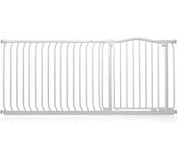 Safetots Cancelletto di Sicurezza con Parte Superiore Incurvata, 171cm - 180cm, Bianco Opaco, Montaggio a Pressione, Cancelletto per Bambini per Porte, Corridoi e Spazi Stretti, Barriera di Sicurezza