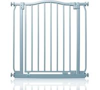 Safetots Cancelletto di Sicurezza con Parte Superiore Incurvata, 71cm - 80cm, Grigio Opaco, Montaggio a Pressione, Cancelletto per Bambini per Porte, Corridoi e Spazi Stretti, Barriera di Sicurezza