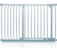 Safetots Cancelletto di Sicurezza Elite, 116cm - 125cm, Grigio Opaco, Cancelletto di Sicurezza a Pressione per Scale, Cancelletto per Bambini per Porte, Barriera di Sicurezza, Installazione Facile