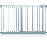 Safetots Cancelletto di Sicurezza Elite, 134cm - 143cm, Grigio Opaco, Cancelletto di Sicurezza a Pressione per Scale, Cancelletto per Bambini per Porte, Barriera di Sicurezza, Installazione Facile