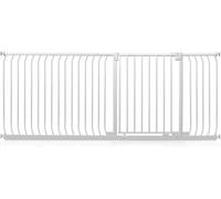 Safetots Cancelletto di Sicurezza Elite, 198cm - 207cm, Bianco Opaco, Cancelletto di Sicurezza a Pressione per Scale, Cancelletto per Bambini per Porte, Barriera di Sicurezza, Installazione Facile