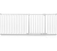 Safetots Cancelletto di Sicurezza Elite, 207cm - 216cm, Bianco Opaco, Cancelletto di Sicurezza a Pressione per Scale, Cancelletto per Bambini per Porte, Barriera di Sicurezza, Installazione Facile