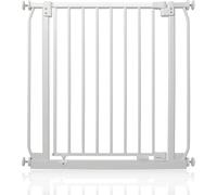 Safetots Cancelletto di Sicurezza Elite, 71cm - 80cm, Bianco Opaco, Cancelletto di Sicurezza a Pressione per Scale, Cancelletto per Bambini per Porte, Barriera di Sicurezza, Installazione Facile