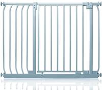 Safetots Cancelletto di Sicurezza Elite, 98cm - 107cm, Grigio Opaco, Cancelletto di Sicurezza a Pressione per Scale, Cancelletto per Bambini per Porte, Barriera di Sicurezza, Installazione Facile