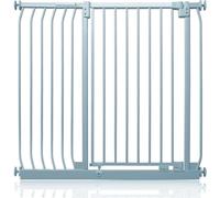 Safetots Cancelletto di Sicurezza Elite Extra Alto, 107cm - 116cm, Grigio Opaco, Extra Alto con 96.8cm di Altezza, Cancelletto di Sicurezza a Pressione per Scale, Barriera di Sicurezza