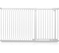 Safetots Cancelletto di Sicurezza Elite Extra Alto, 171cm - 180cm, Bianco Opaco, Extra Alto con 96.8cm di Altezza, Cancelletto di Sicurezza a Pressione per Scale, Barriera di Sicurezza