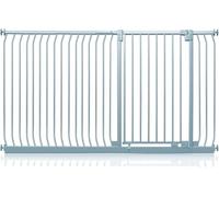 Safetots Cancelletto di Sicurezza Elite Extra Alto, 189cm - 198cm, Grigio Opaco, Extra Alto con 96.8cm di Altezza, Cancelletto di Sicurezza a Pressione per Scale, Barriera di Sicurezza