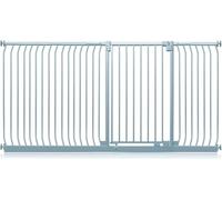 Safetots Cancelletto di Sicurezza Elite Extra Alto, 225cm - 234cm, Grigio Opaco, Extra Alto con 96.8cm di Altezza, Cancelletto di Sicurezza a Pressione per Scale, Barriera di Sicurezza