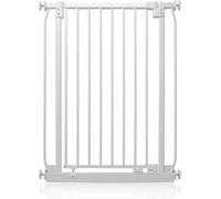 Safetots Cancelletto di Sicurezza Elite Extra Alto, 65.5cm - 74.5cm, Bianco Opaco, Extra Alto con 96.8cm di Altezza, Cancelletto di Sicurezza a Pressione per Scale, Barriera di Sicurezza