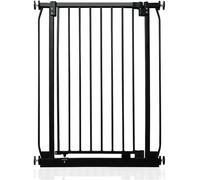 Safetots Extra Alto Elite Cancellino di Sicurezza, 71cm - 80cm, Nero Opaco, Altezza Extra Alto 100cm, Cancelletto di Sicurezza a Pressione per Scale, Barriera di Sicurezza, Installazione Facile