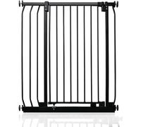 Safetots Cancelletto di Sicurezza Elite Extra Alto, 80cm - 89cm, Nero Opaco, Extra Alto con 96.8cm di Altezza, Cancelletto di Sicurezza a Pressione per Scale, Barriera di Sicurezza
