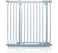 Safetots Cancelletto di Sicurezza Elite Extra Alto, 89cm - 98cm, Grigio Opaco, Extra Alto con 96.8cm di Altezza, Cancelletto di Sicurezza a Pressione per Scale, Barriera di Sicurezza