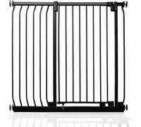Safetots Cancelletto di Sicurezza Elite Extra Alto, 98cm - 107cm, Nero Opaco, Extra Alto con 96.8cm di Altezza, Cancelletto di Sicurezza a Pressione per Scale, Barriera di Sicurezza