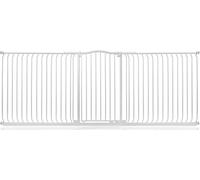 Safetots Cancelletto di Sicurezza Extra Alto con Parte Superiore Incurvata, 271cm - 280cm, Bianco Opaco, Extra Alto con 100cm di Altezza, Montaggio a Pressione per Scale, Barriera di Sicurezza