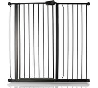Safetots Cancelletto di Sicurezza Extra Alto in Metallo con Chiusura a Pressione, 107,4cm - 115cm, Nero Opaco, 104cm di Altezza, Cancelletto per Scale Extra Alto, Cancelletto per Bambini Alto
