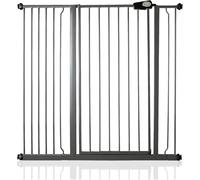 Safetots Cancelletto di Sicurezza Extra Alto in Metallo con Chiusura a Pressione, 113,8cm - 121,4cm, Grigio Ardesia, 104cm di Altezza, Cancelletto per Scale Extra Alto, Cancelletto per Bambini Alto