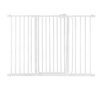 Safetots Cancelletto di Sicurezza Extra Alto in Metallo con Chiusura a Pressione, 133,2cm - 140,8cm, Bianco, 104cm di Altezza, Cancelletto per Scale Extra Alto, Cancelletto per Bambini Alto