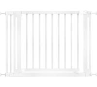 Safetots Cancelletto Elegance in Legno, Bianco, 105cm - 113cm, Cancelletto di Sicurezza a Pressione, Passaggio Extra Largo di 73cm, Barriera di Sicurezza, Installazione Facile