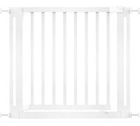 Safetots Cancelletto Elegance in Legno, Bianco, 87cm - 95cm, Cancelletto di Sicurezza a Pressione, Passaggio Extra Largo di 65cm, Extra Largo in un Pezzo Unico, Barriera di Sicurezza