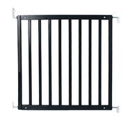 Safetots Cancelletto in Legno Senza Inciampo, 72cm - 79cm, Nero, Cancelletto per Scale in Legno, Cancelletto per Bambini con Montaggio a Vite, Barriera di Sicurezza Elegante e Pratica