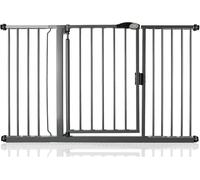 Safetots Cancelletto per Scale a Pressione con Chiusura Automatica, 139,8cm - 146,8cm, Grigio Ardesia, Cancelletto a Chiusura Automatica per Bambini, Barriera di Sicurezza per Bambini