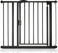Safetots Cancelletto per Scale a Pressione con Chiusura Automatica, 89,4cm - 96,4cm, Nero Opaco, Cancelletto a Chiusura Automatica per Bambini, Barriera di Sicurezza per Bambini