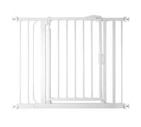 Safetots Cancelletto per Scale a Pressione con Chiusura Automatica, 96,6cm - 103,6cm, Bianco, Cancelletto a Chiusura Automatica per Bambini, Barriera di Sicurezza per Bambini