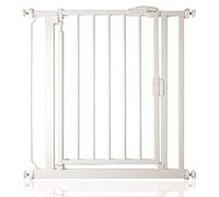 Safetots Cancelletto per Scale a Chiusura Automatica a Pressione, Stretto, 68.5 cm - 75 cm, Bianco, Cancelletto a Chiusura Automatica per Bambini, Barriera di Sicurezza per Bambini