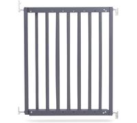 Safetots Cancelletto per scale in legno robusto a vite, Grigio, 63,5 cm - 105,5 cm, Cancelletto per bambini in legno, Barriera di sicurezza a vite, Installazione facile.