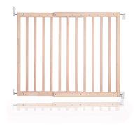 Safetots Cancelletto per Scale Robusto in Legno con Montaggio a Vite, Naturale, 63,5cm - 105,5cm, Cancelletto per Bambini in Legno, Barriera di Sicurezza con Montaggio a Vite, Installazione Facile