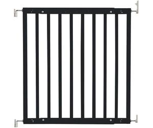 Safetots Cancelletto per Scale Robusto in Legno con Montaggio a Vite, Nero, 63,5cm - 105,5cm, Cancelletto per Bambini in Legno, Barriera di Sicurezza con Montaggio a Vite, Installazione Facile