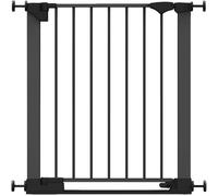 Safetots Cancelletto SafeStep, Nero, 68cm - 75cm, Passaggio Extra Basso, Cancelletto Extra Largo per Scale, Corridoi e Porte, per Bambini e Neonati, Installazione Facile