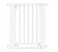 Safetots Cancello in legno Heritage a gradini piatti, bianco, 63-71 cm, montaggio a pressione
