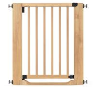 Safetots Cancello in legno Heritage a gradini piatti, naturale, 71 cm - 79 cm, montaggio a pressione