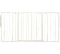 Safetots Divisorio Premium Multipannello, Fino a 148cm di Larghezza, Bianco, 70cm di Altezza, Barriera Divisoria Multipannello Versatile, Divisorio per Stanze per Bambini e Neonati con Cancelletto