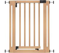 Safetots Elegance Cancello in Legno, Naturalee, 63cm - 71cm, Cancello di Sicurezza a Pressione, Cancello per Bambini per Scale, Corridoi e Porte, Design Elegante e Facile Installazione