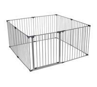 Safetots Recinto Gioco Premium Multipannello, 144cm x 144cm, Grigio, 70cm di Altezza, zona Gioco per Bambini